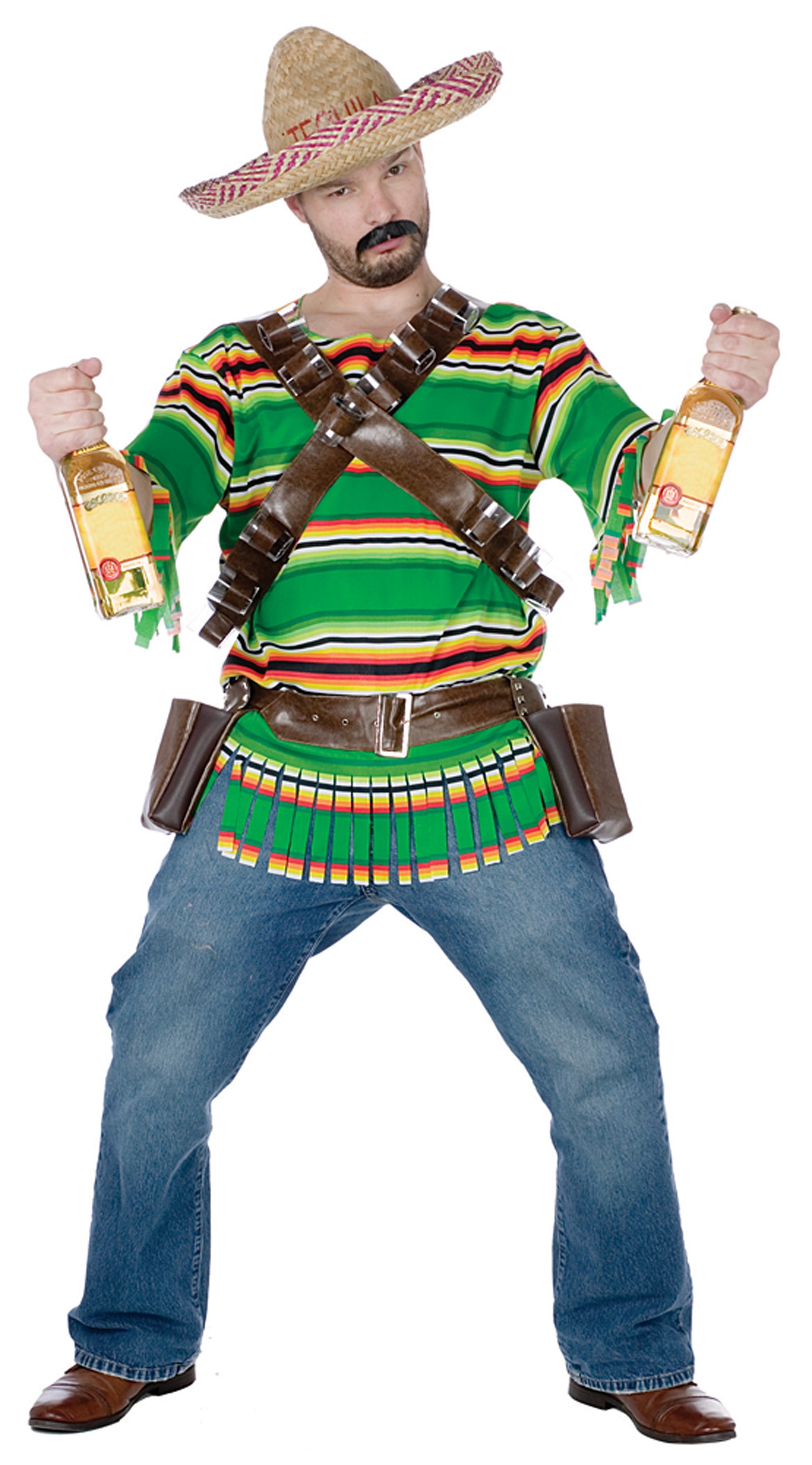 C280p Mens Mexican Tequila Party Outfit Halloween Plus Fancy Dress Costume